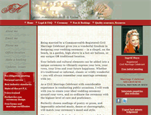Tablet Screenshot of marriagescelebrant.com